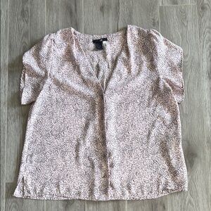 H&M Pink Puff Sleeve Blouse